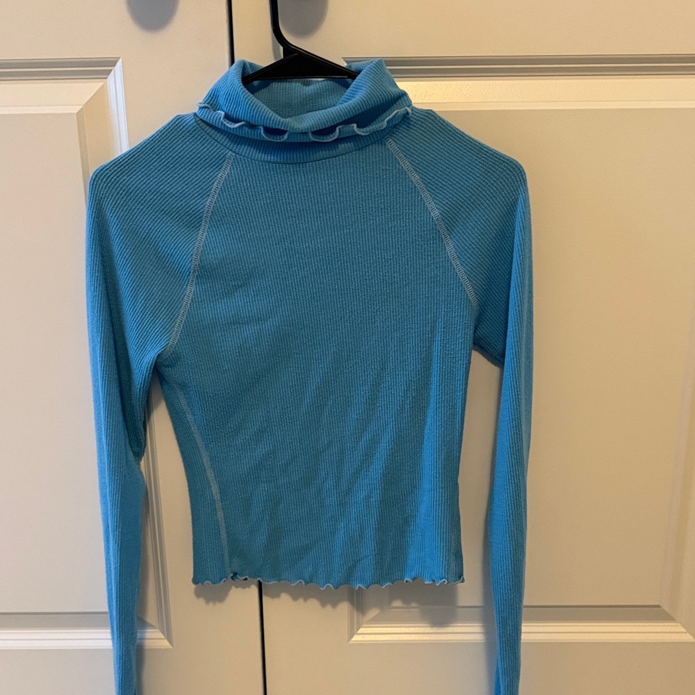 Urban Outfitters Light Blue Ribbed Top